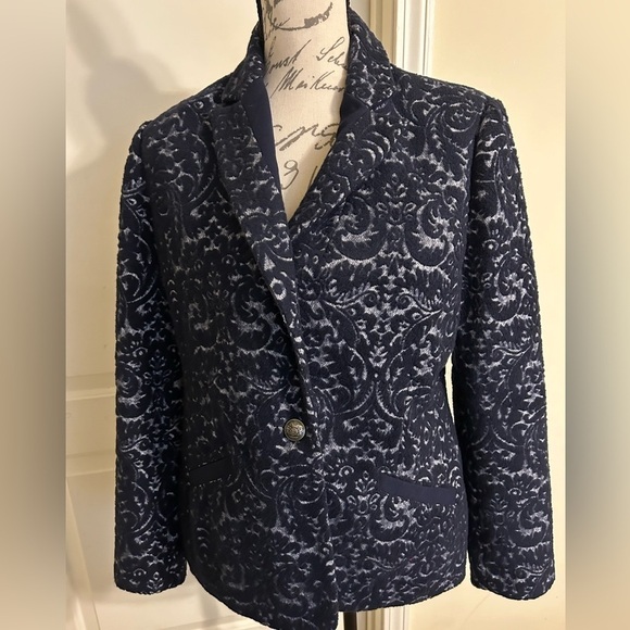 CAbi jacquard wool blend blazer - Picture 1 of 5